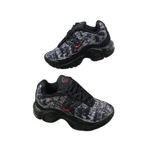 Nike Air Max Plus Tn Shoes Kids Toddler Size 8 Black Gray Sneakers